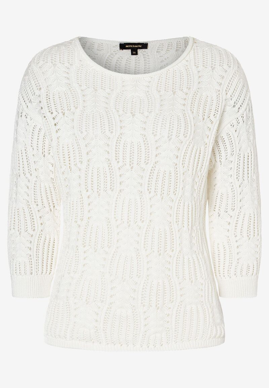 Ajour Pullover  ecru