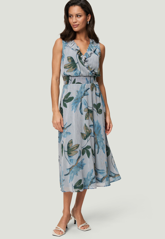 Midikleid mit Blumen-Print