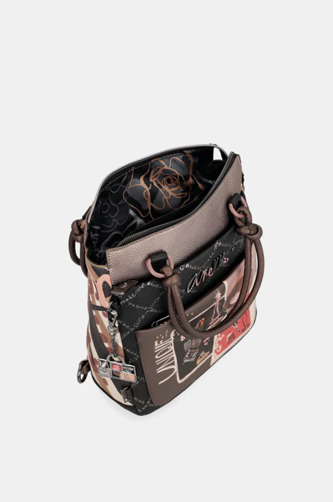 Rucksack mit zusätzlichen Henkeln "Mademoiselle" | Anekke