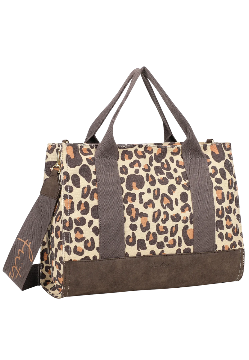 Canvas Tote Bag Limited Leo Camel | Fritzi