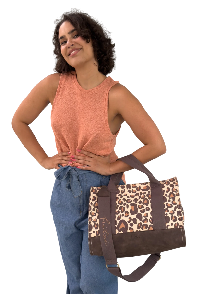 Canvas Tote Bag Limited Leo Camel | Fritzi