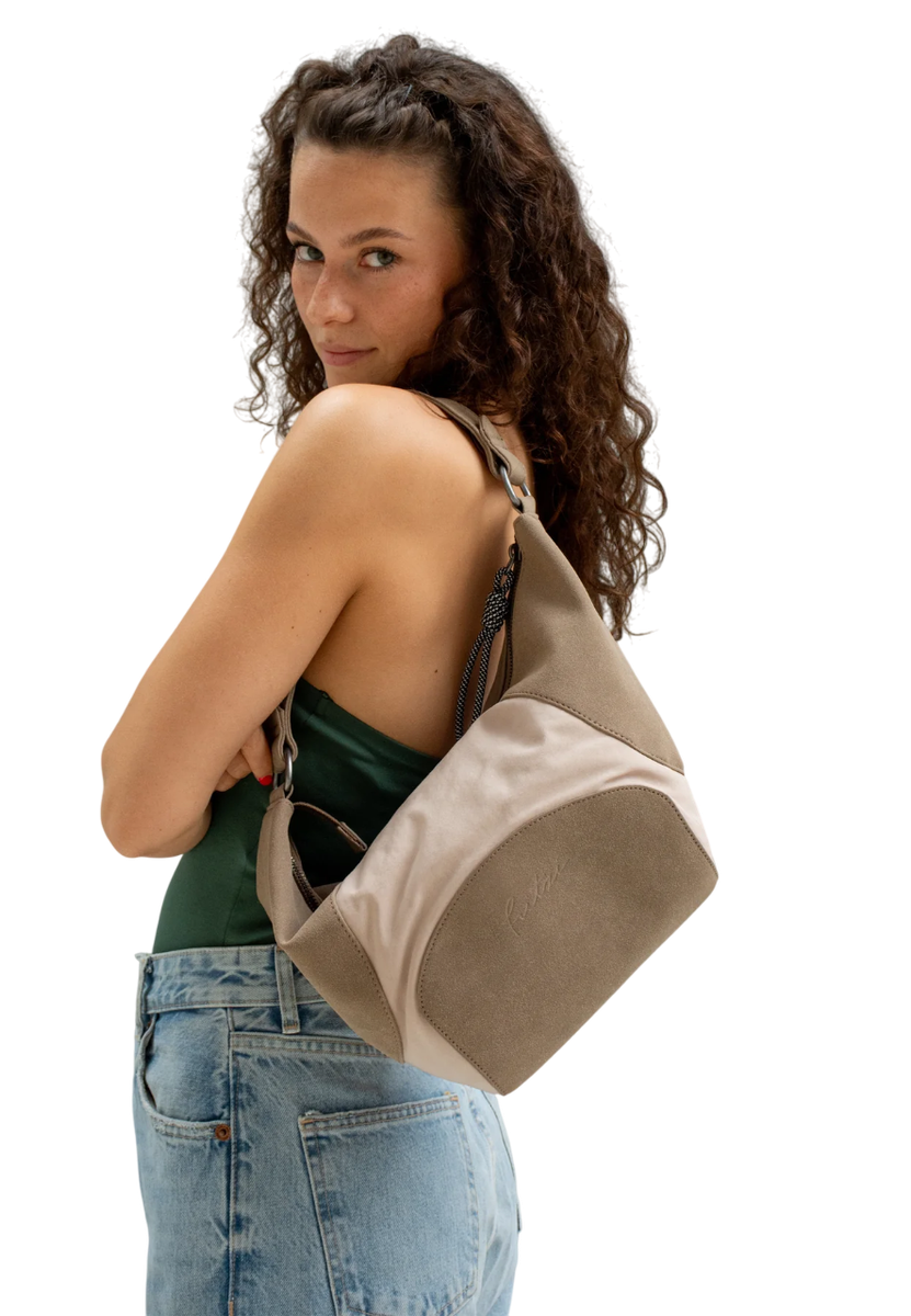 Hobo-Tasche  Gimmy Sky Mix Brown Mousse | Fritzi