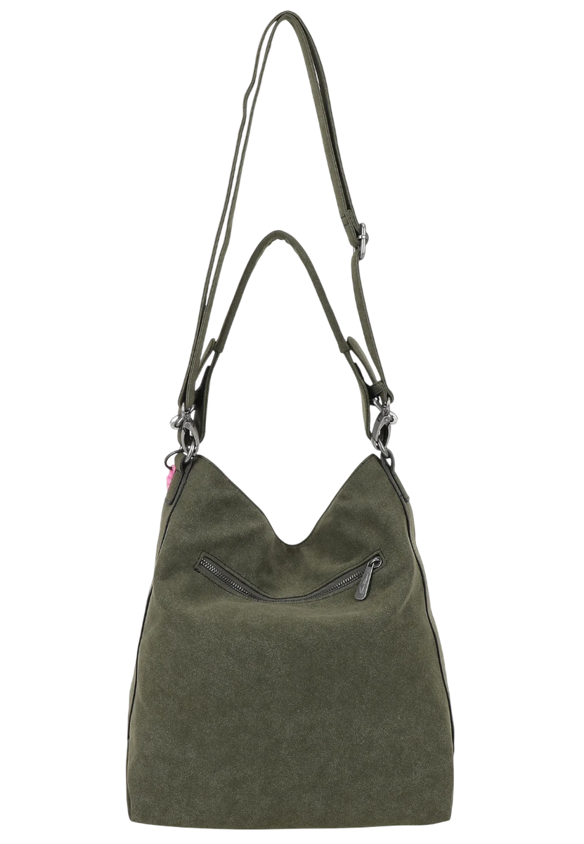 Hobo-Tasche "Bitzi01 Suede Jacky Dark Olive" | Fritzi