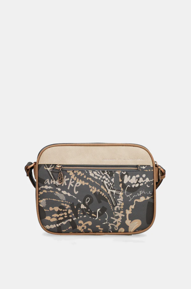 Umhängetasche "Real" mit 3 Fächern /Cross-body bag | Anekke