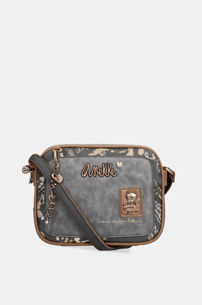 Umhängetasche "Real" mit 3 Fächern /Cross-body bag | Anekke