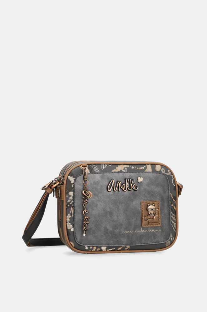 Umhängetasche "Real" mit 3 Fächern /Cross-body bag | Anekke