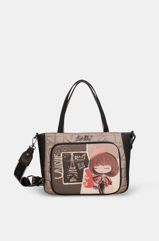 Schultertasche "Mademoiselle" mit Umhängeriemen  -Short handle bag | Anekke