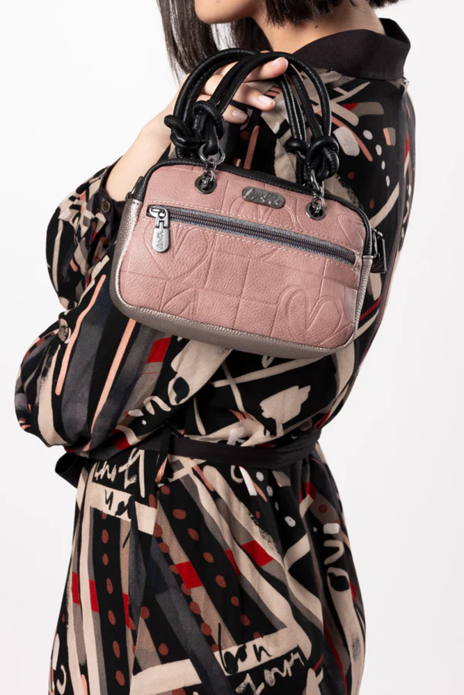 Kleine Handtasche "Mademoiselle"  mit Umhängeriemen  -Short handle bag | Anekke