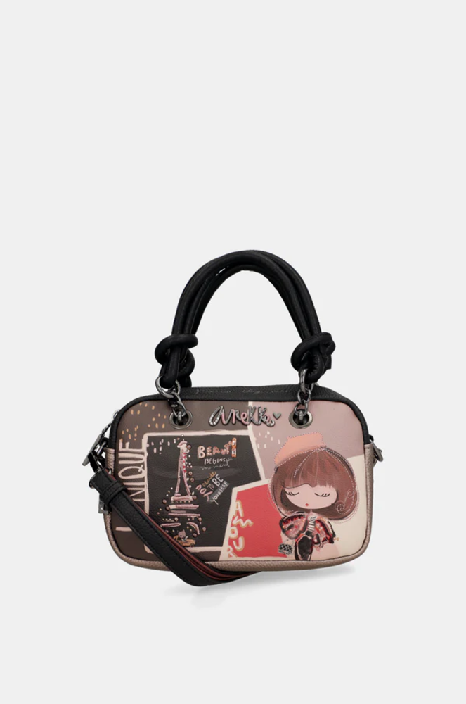 Kleine Handtasche "Mademoiselle"  mit Umhängeriemen  -Short handle bag | Anekke