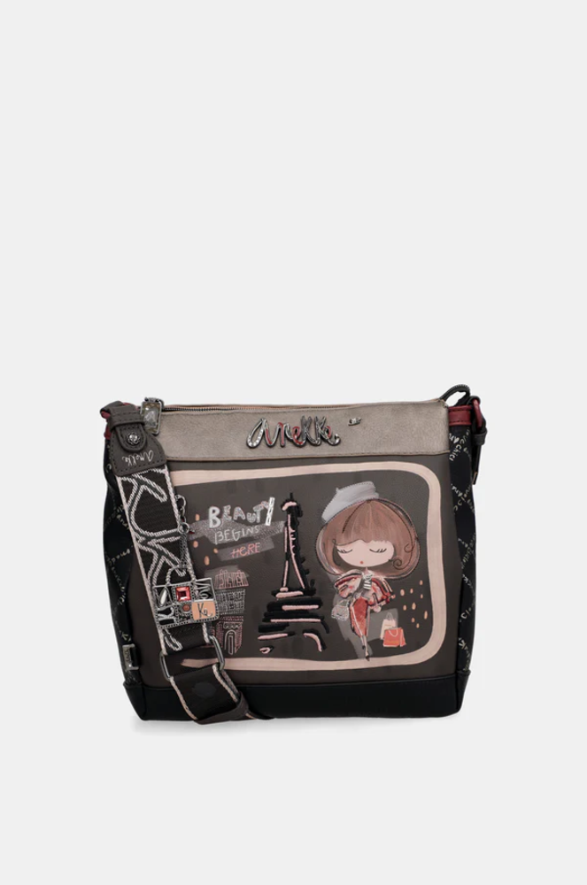 Umhängetasche "Mademoiselle"mit 3 Fächern -Cross-body bag | Anekke