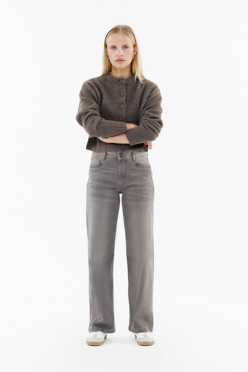 Jeans "Judy wide leg" dusty brown |  Blue Fire