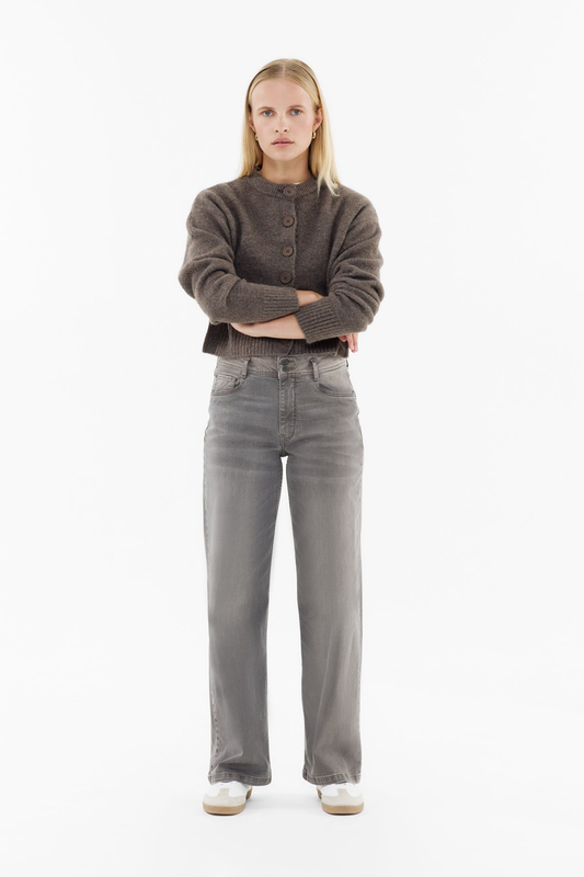 Jeans "Judy wide leg" dusty brown |  Blue Fire