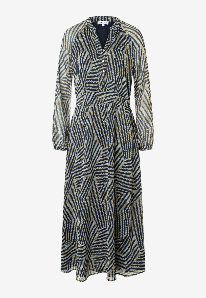 Maxi-Chiffonkleid mit Print | More&More