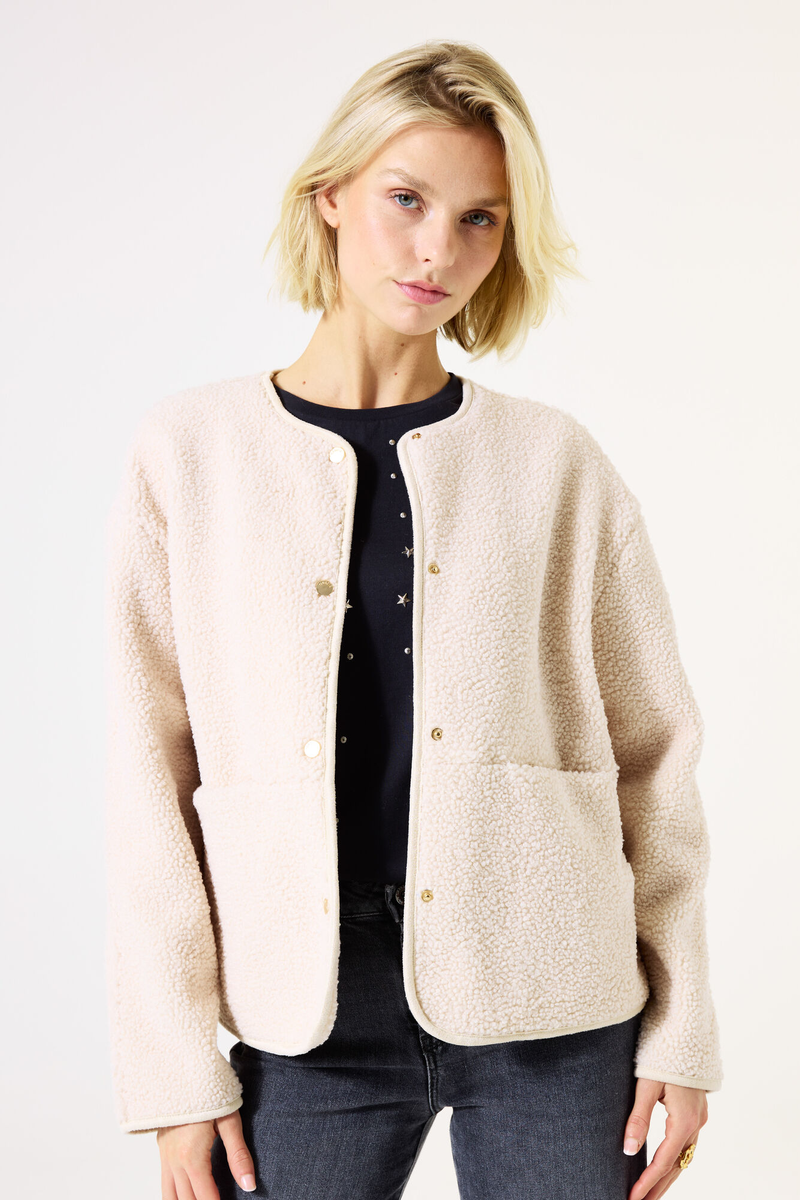Gebrochen weiße Teddyjacke | Garcia