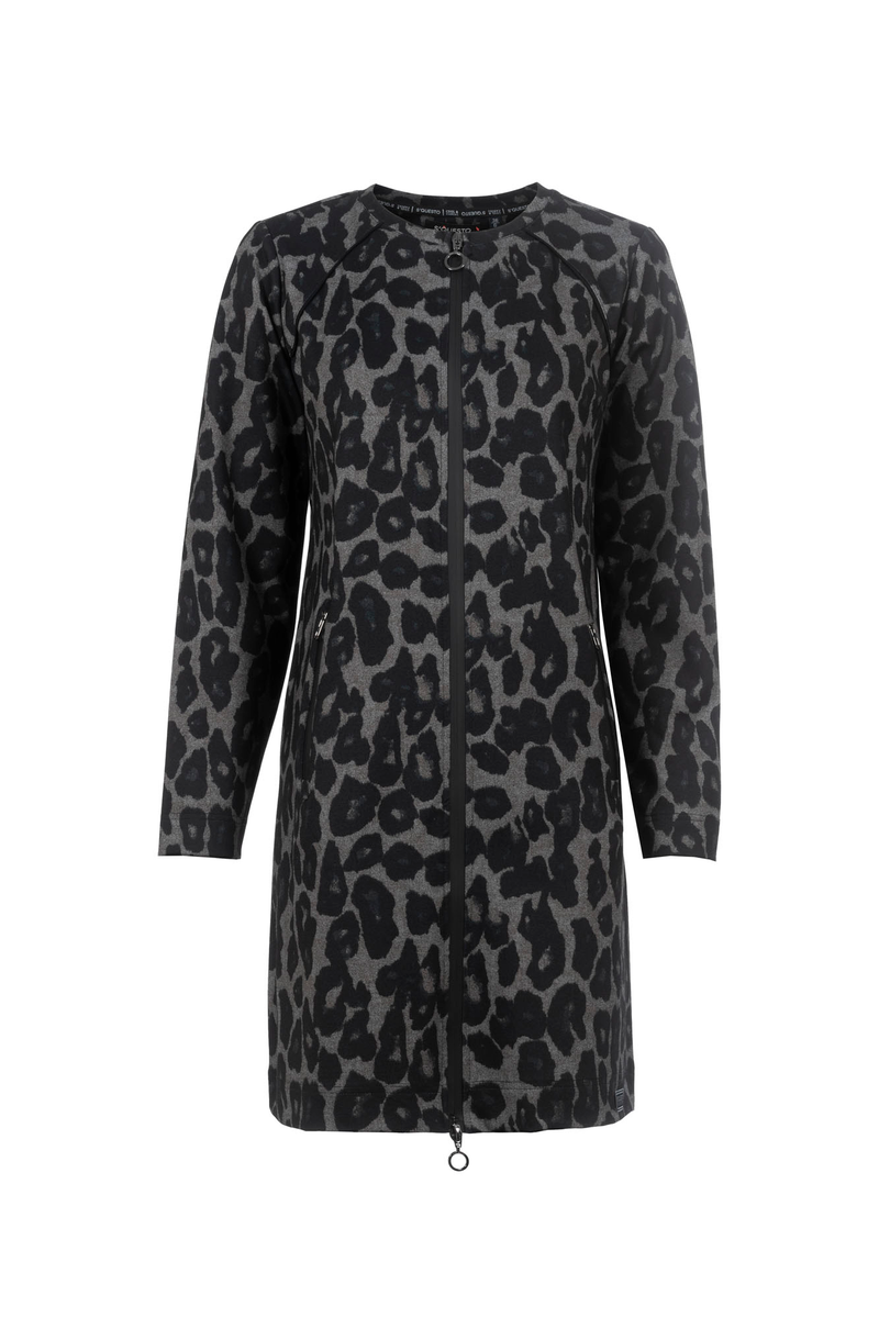 Kurzes Kleid mit Leomuster | Soquesto