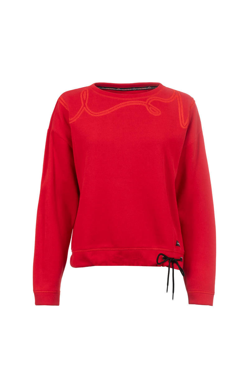 Sweatshirt mit Frottee-Stickerei | Soquesto