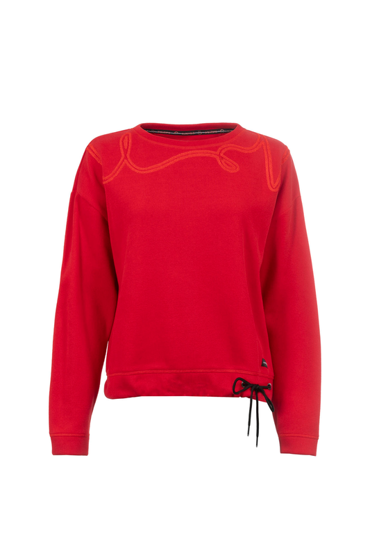 Sweatshirt mit Frottee-Stickerei | Soquesto