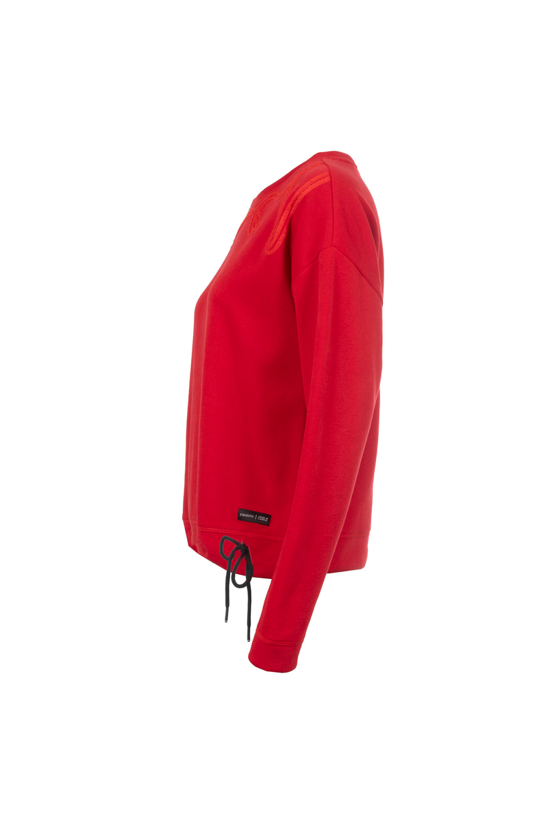 Sweatshirt mit Frottee-Stickerei | Soquesto