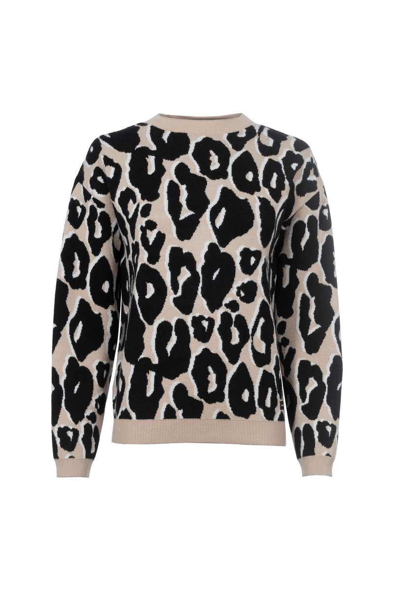 Strickpullover im Leo-Muster | Soquesto