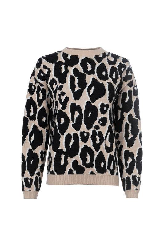 Strickpullover im Leo-Muster | Soquesto