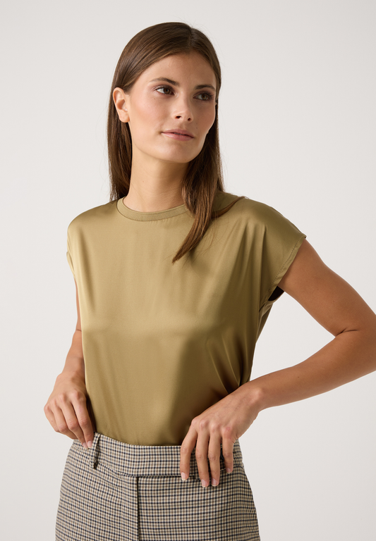Shirt mit Satinfront | More&More