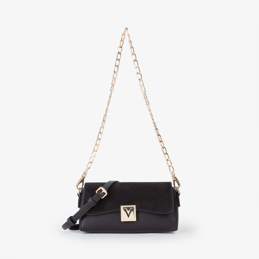 Schwarze Schultertasche "FLAP BAG EVISSA" | Valentino