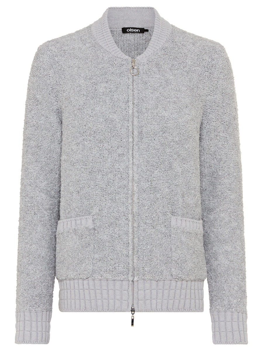 Boucle Cardigan mit Kontrastdetails "Henny" | Olsen