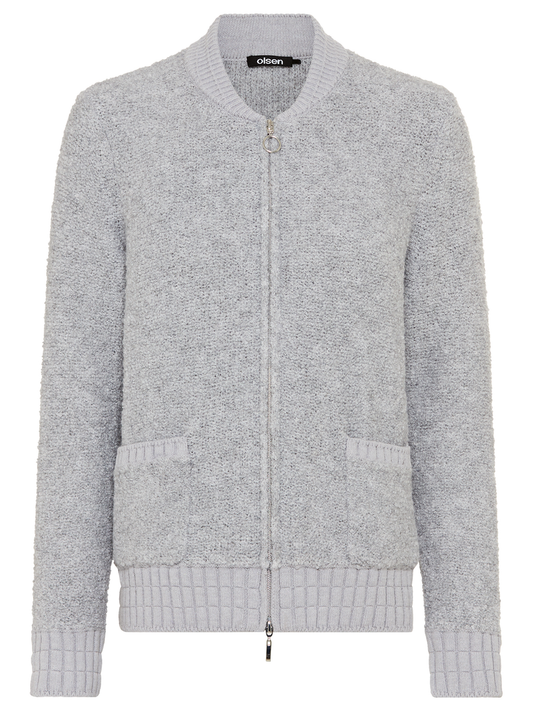Boucle Cardigan mit Kontrastdetails "Henny" | Olsen