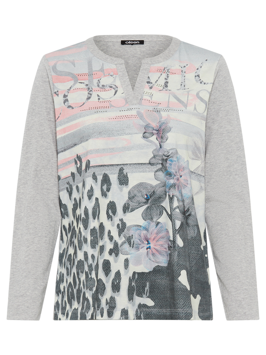 Langarmshirt mit grafischem design "Hannah" | Olsen