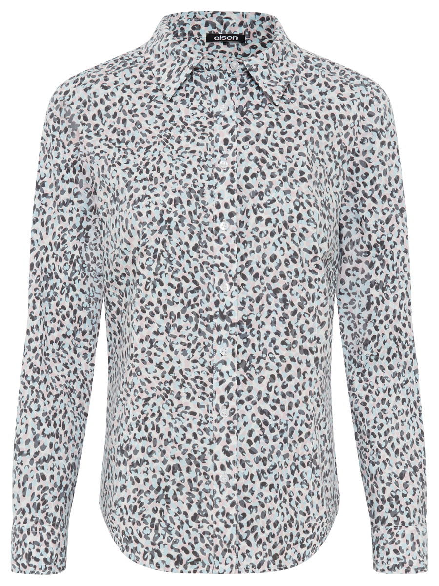Bluse mit Leoprint | Olsen