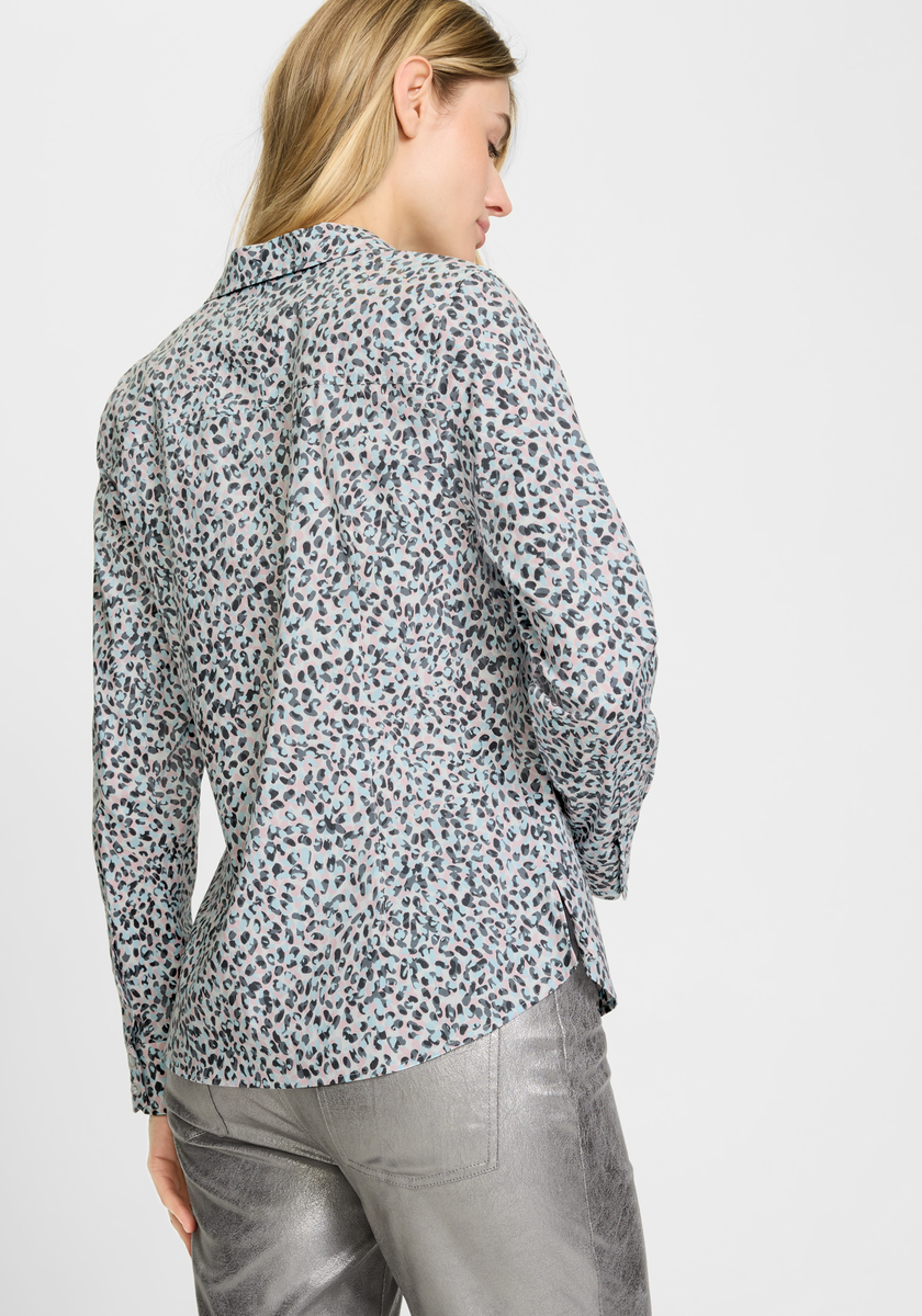 Bluse mit Leoprint | Olsen