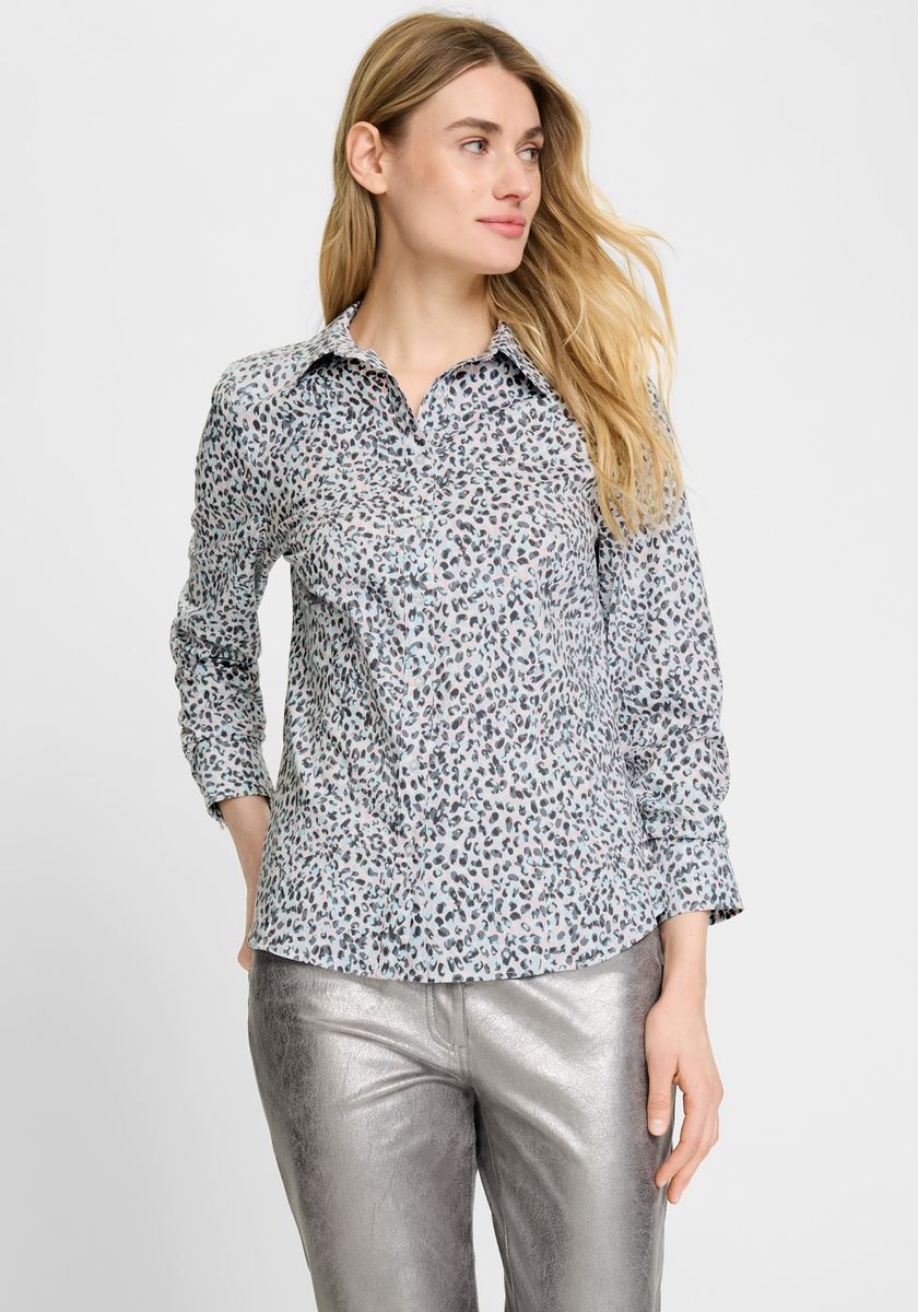 Bluse mit Leoprint | Olsen