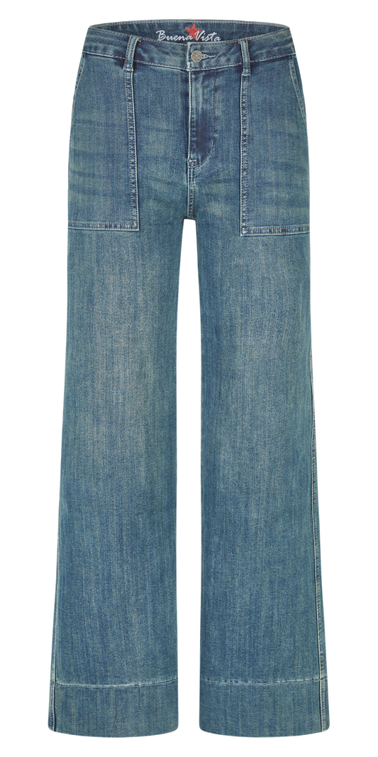 Jeans "Wide Leg Worker stretch denim" | Buena Vista