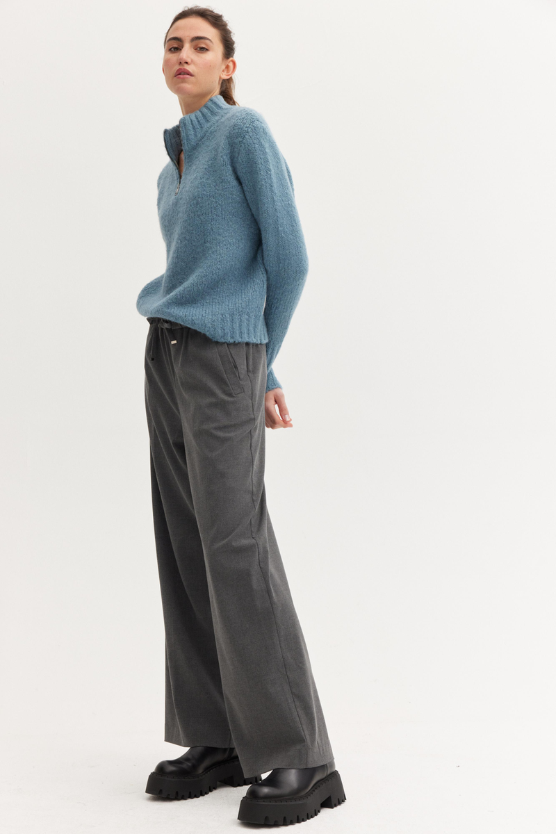 Hose mit Bindegürtel | The Fashion People