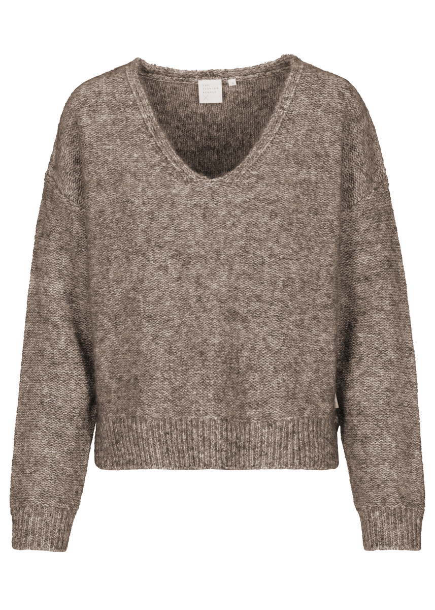 Multicolor V-Neck Pullover | The Fashion People