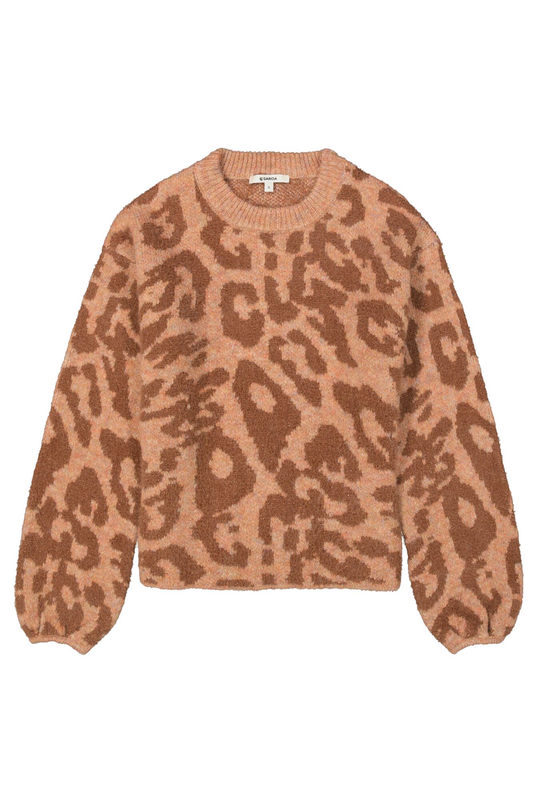 Pullover mit Leo-Muster | Garcia