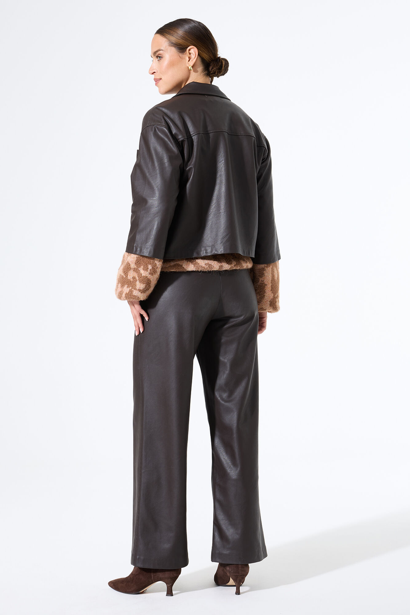 Braune Lederjacke | Garcia