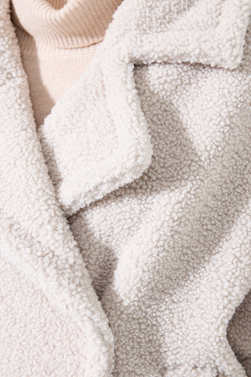 Teddy-Weste in Creme | Garcia