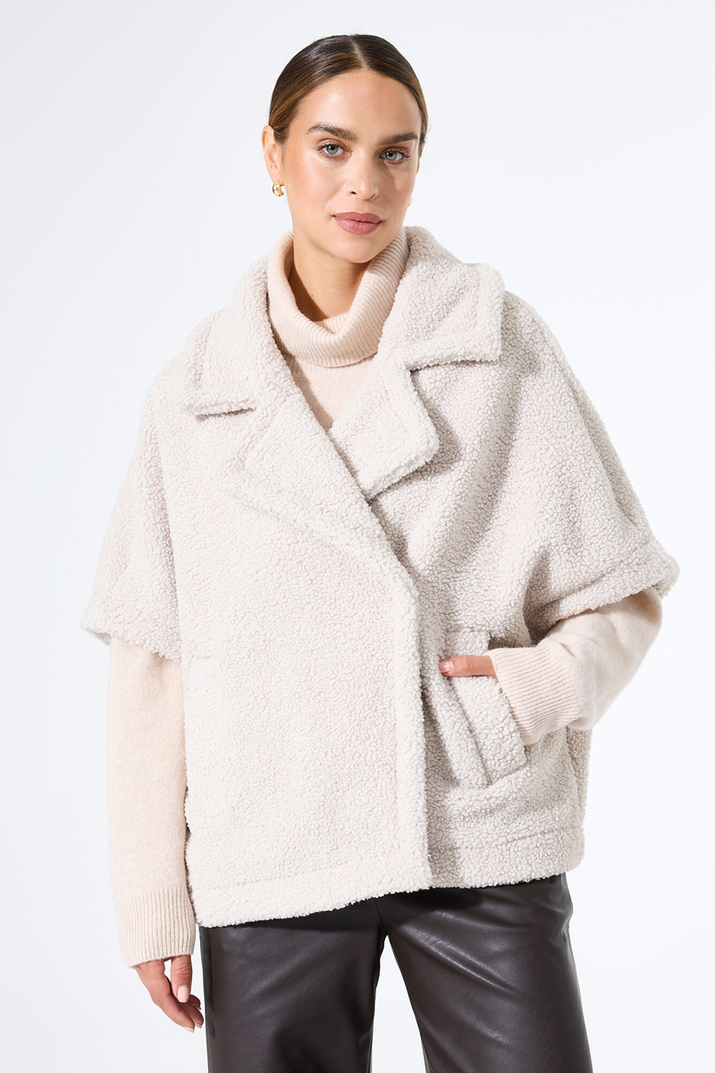 Teddy-Weste in Creme | Garcia