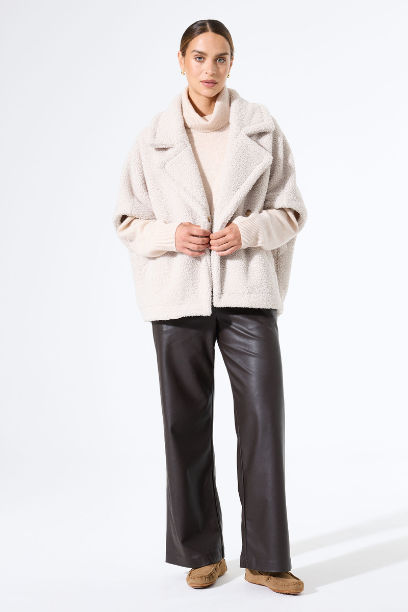 Teddy-Weste in Creme | Garcia