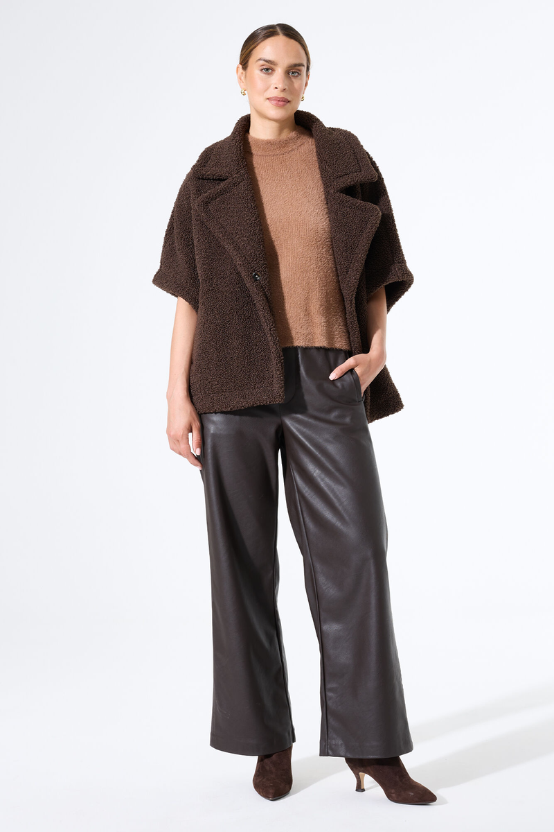 Lockere Hose in Leder-Optik | Garcia