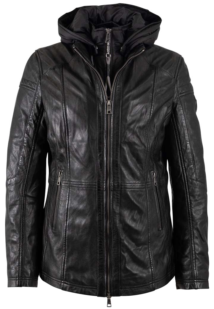 Lange Lederjacke "MW Taja" | Gipsy
