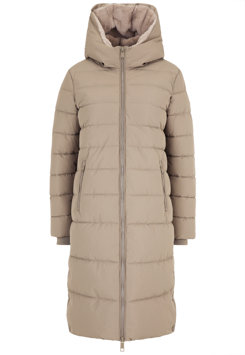 Hellbrauner  Wintermantel "Amy P18-1110" | 
                Covered