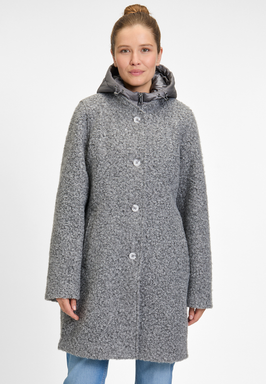 Lange Bouclé-Jacke "Wilma 2" | 
                Covered