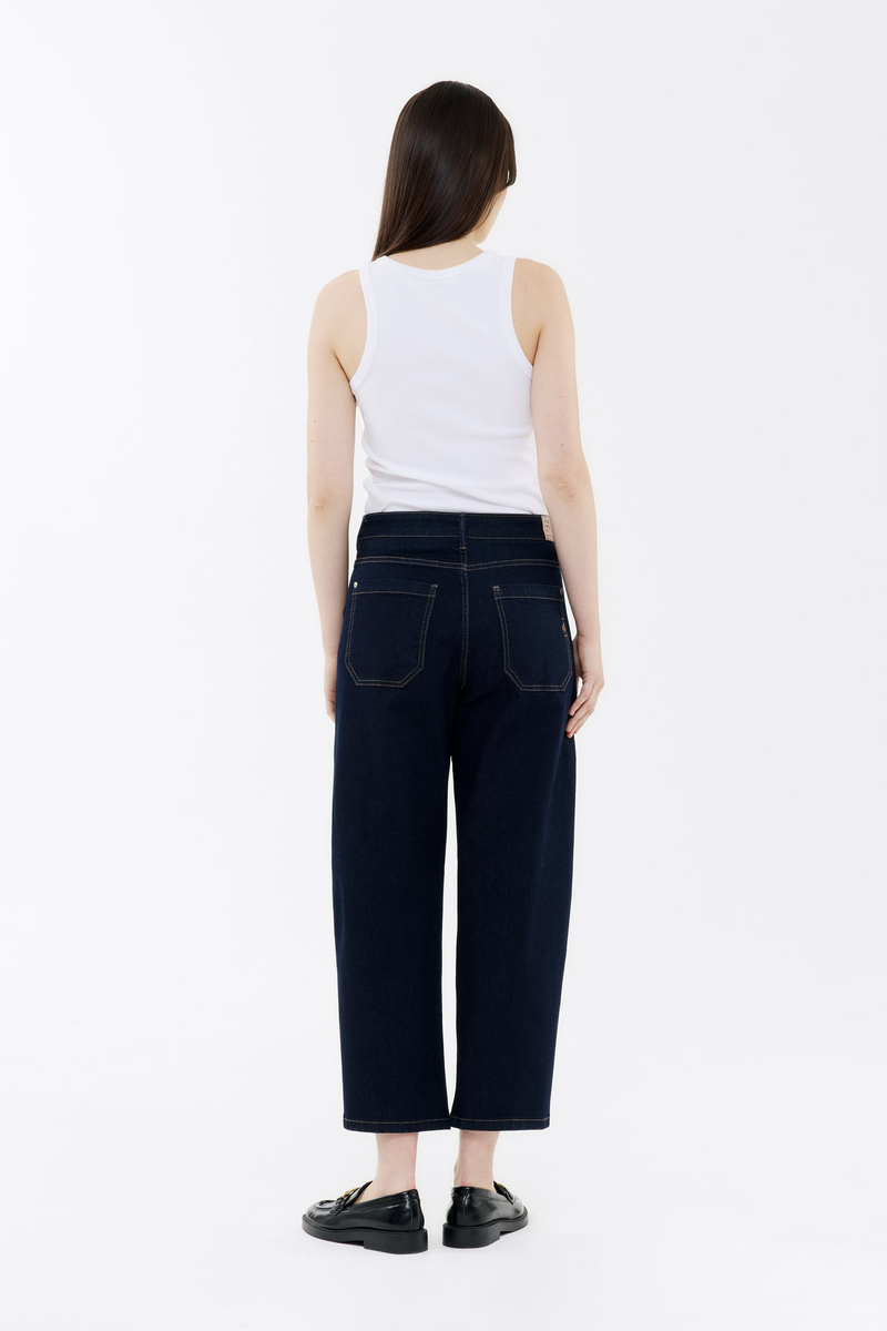 7/8-Jeans "Zoe barrel fit - rinse" | 
                Blue Fire