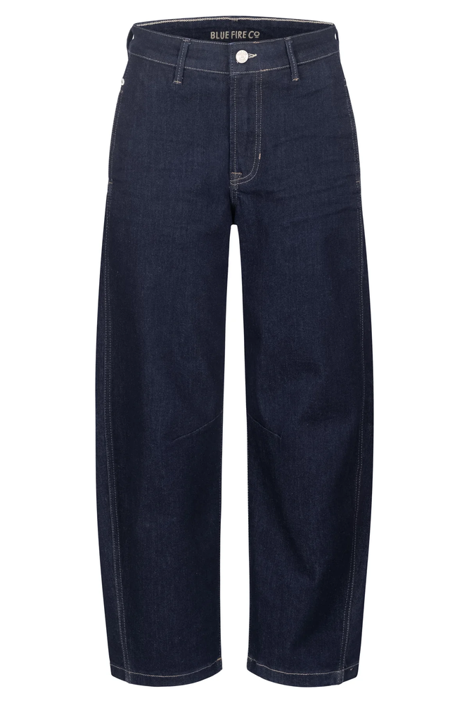 7/8-Jeans "Zoe barrel fit - rinse" | 
                Blue Fire