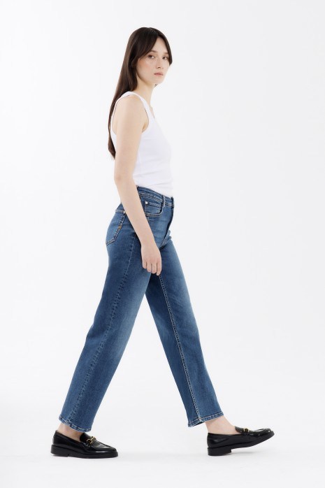 Jeans "Judy" wide leg - stone | Blue Fire
