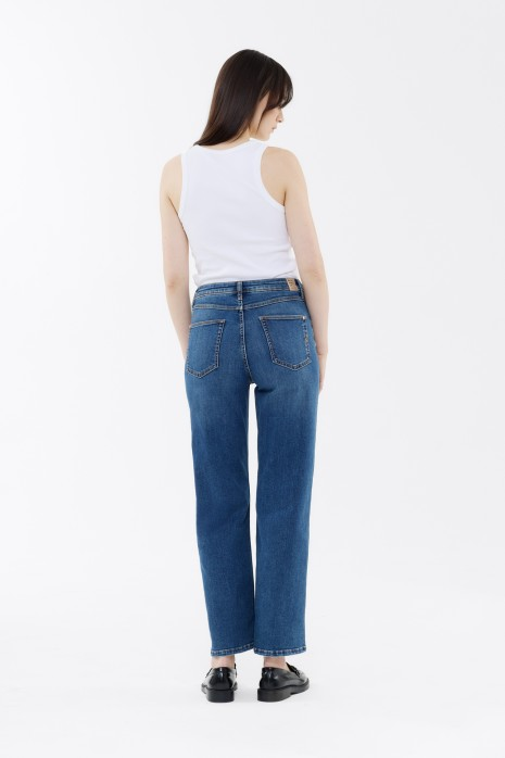 Jeans "Judy" wide leg - stone | Blue Fire