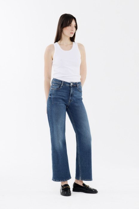 Jeans "Judy" wide leg - stone | Blue Fire