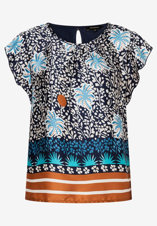 Patch-Shirt mit Print | More&More